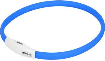 AniOne LED-Leuchtring Kette aus Silikon in Blau mit USB-Anschluss – Bild 1 von 1