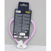 Produktbild von AniOne LED-Leuchtring Silikon Kette für kleine Hunde in Lila oder Rosa Größe S-M - 40 cm