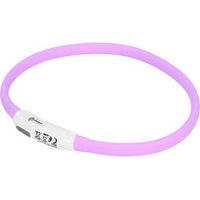 Produktbild von AniOne Leuchtring aus Silikon für kleine Hunde in Rosa XS mit wiederaufladbarem Akku