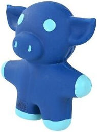 Produktbild von AniOne Mini Latex Schwein Quietschspielzeug für Welpen in Blau Größe XS