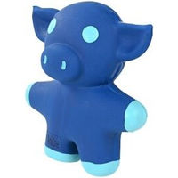 Produktbild von AniOne Mini Latex Schwein Quietschspielzeug für Welpen in Blau Größe XS