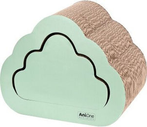 AniOne Pepe & Kitty Kratzpappe Wolke für Katzen in Grün – Bild 1 von 3