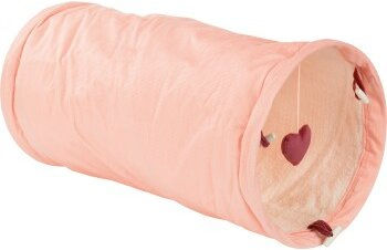 AniOne Pepe&Kitty Rascheltunnel für Katzen aus Polyester in Rosa – Bild 1 von 2
