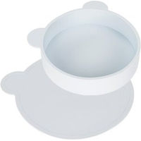 Produktbild von AniOne Pepe & Kitty Set Futternapf und Silikon Unterlage Blau und Weiß - 350 ml
