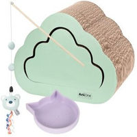 Produktbild von AniOne Pepe & Kitty Starter Kit Kratzbrett für Katzenkitten Blau S - 240 ml