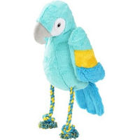 Produktbild von AniOne Plüschspielzeug Papagei mit Tau für Hunde XL Bunt