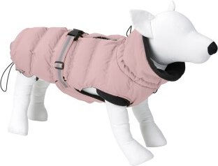AniOne Pufferwintermantel Delia für Mini Hunde in Rosa 26 cm – Bild 1 von 3