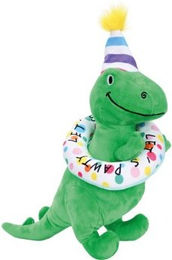 AniOne Quietschspielzeug Dinosaurier aus Polyester in Grün – Bild 1 von 1