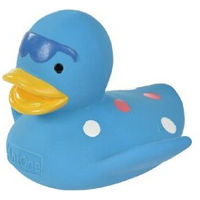 Produktbild von AniOne Quietschspielzeug Ente aus Latex in Blau Größe XS
