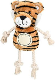 AniOne Quietschspielzeug Recycling Tiger aus Polyester in Orange – Bild 1 von 3