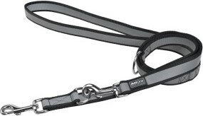 Produktbild von AniOne reflektierende Führleine aus Nylon in Grau 2,5 cm Breite