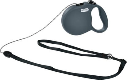 AniOne Rollleine Basic Gurt grau L – Bild 1 von 1