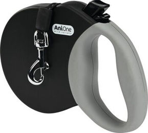 AniOne Rollleine Extra Long L Schwarz – Bild 1 von 2