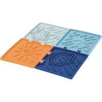 Produktbild von AniOne Schleckmatte aus Silikon 4er-Set Bunt 26 x 30 cm