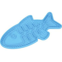 Produktbild von AniOne Schleckmatte Fisch Intelligenzspielzeug aus Silikon Blau