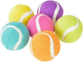 Produktbild von AniOne Tennisbälle Fantasy aus Naturkautschuk 6er-Set bunt 6 cm - 6 x 6 Stk.