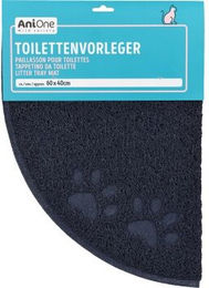 AniOne Toilettenvorleger halbrund dunkelblau 40x60 cm - 40 cm – Bild 1 von 2