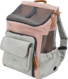 AniOne Transportrucksack für kleine Rassen aus Polyester in Rosa – Bild 1 von 3