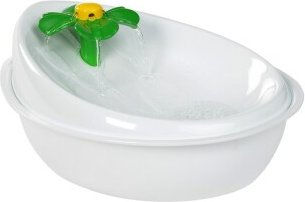 Produktbild von AniOne Trinkbrunnen Flower Weiß 1,5l aus Kunststoff - 1,5 l