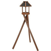 Produktbild von AniOne Vogelfutterhaus Futtersäule aus Kunststoff in Transparent und Braun
