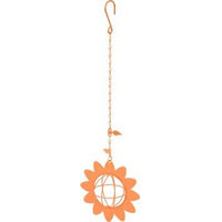 Produktbild von AniOne Vogelhaus Meisenknödelhalter aus Metall Orange 7cm