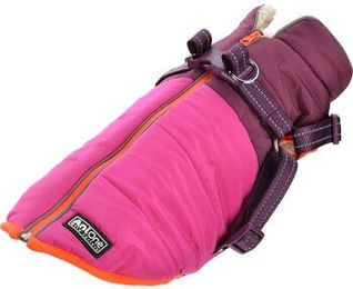 AniOne Wintermantel Polly mit Geschirr aus wasserabweisendem Polyester 36 cm – Bild 1 von 2