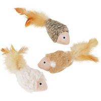 Produktbild von AniOne Xmas Spielzeug Fisch für Katzen 3 Stück