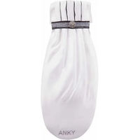 Produktbild von Anky C-Wear Reitkrawatte mit plissierter Krone in Silber-Weiß Unisex Größe S