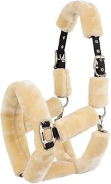 Produktbild von Anky Fluffy Pferdehalfter aus Fell in Schwarz oder Beige