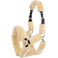 Produktbild von Anky Fluffy Pferdehalfter aus Fell in Schwarz oder Beige Größe M