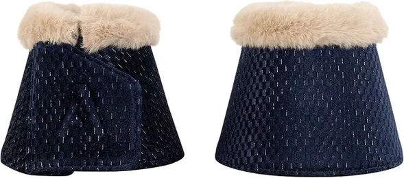 Produktbild von ANKY Gamaschen für Pferde aus Velours in Blau Größe M