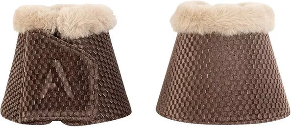 Produktbild von ANKY Gamaschen für Pferde aus Velours in Braun Größe M