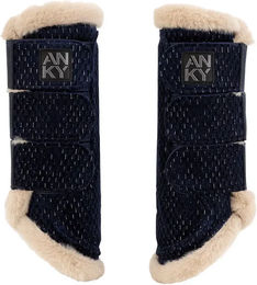 Produktbild von ANKY Geschlossene Gamaschen für Pferde aus Neopren Blau Größe S