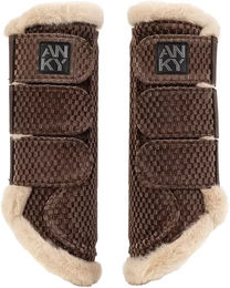 Produktbild von ANKY Geschlossene Gamaschen für Pferde aus Neopren Braun Größe S