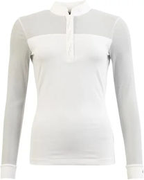 Produktbild von ANKY Luminous C-Wear Turnierpolo mit langen Ärmeln für Damen in Weiß XS