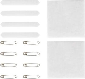 Produktbild von Anky Nummernhalter Reiten Pins-Velcro aus Metall in Silber und Weiß