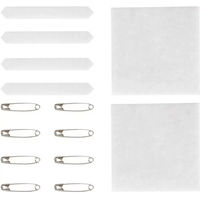 Produktbild von Anky Nummernhalter Reiten Pins-Velcro aus Metall in Silber und Weiß