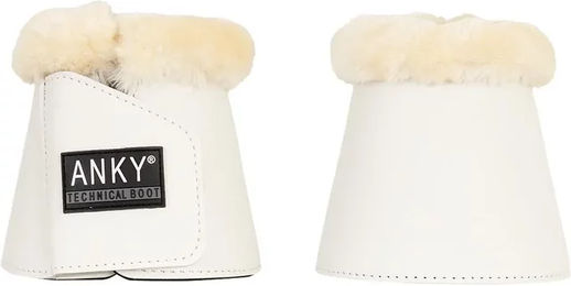 Produktbild von Anky Over Reach Boots Gamaschen aus Neopren Weiß Größe S für Pferde