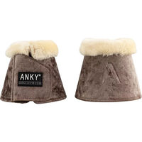 Produktbild von Anky Pferde Gamaschen mit Glocken aus Velours in Braun Größe XL