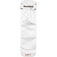 Produktbild von Anky Plastron Stocktie Multi-Fit Reitkrawatte Weiß-Grau Größe M