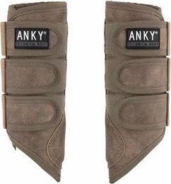 Anky Proficient Geschlossene Gamaschen für Pferde aus Kunststoff Braun Größe L – Bild 1 von 1
