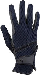 Produktbild von ANKY Reithandschuhe Damen Schwarz Blau aus Polyester Größe 8,5