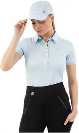 Produktbild von Anky Reitpolo Damen Cooldry Reitshirt Blau Größe S