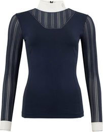 Anky Reitshirt Damen Langarm Mesh Marine Blau Größe S – Bild 1 von 1