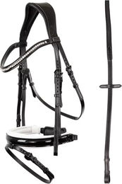 Produktbild von ANKY Reittrense anatomisch geformtes Reithalfter aus Leder in Schwarz