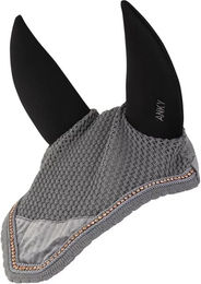 Produktbild von ANKY Stones Langhaube für Pferde aus Polyester in Grau für Vollblut