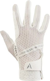 Anky Technical Reithandschuhe aus Kunstleder Unisex Silber Weiß Größe 8,5 – Bild 1 von 1