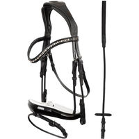 Produktbild von Anky Trensenzaum Comfort Fit Full aus Leder Schwarz/Weiß