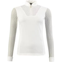 Produktbild von Anky Turnierpolo mit langen Ärmeln für Damen in Weiß XXL