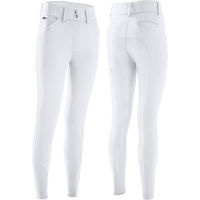 Produktbild von Anna Scarpati Saix Reithose Damen Fullgrip Hochbund Weiß Polyamid Größe 36